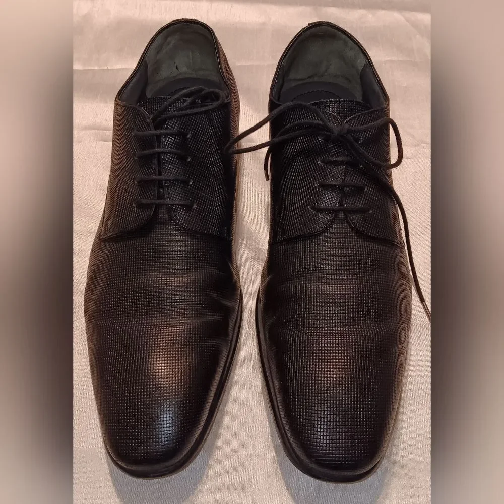 Hugo Boss Textured Leather Oxford Men's Size 10